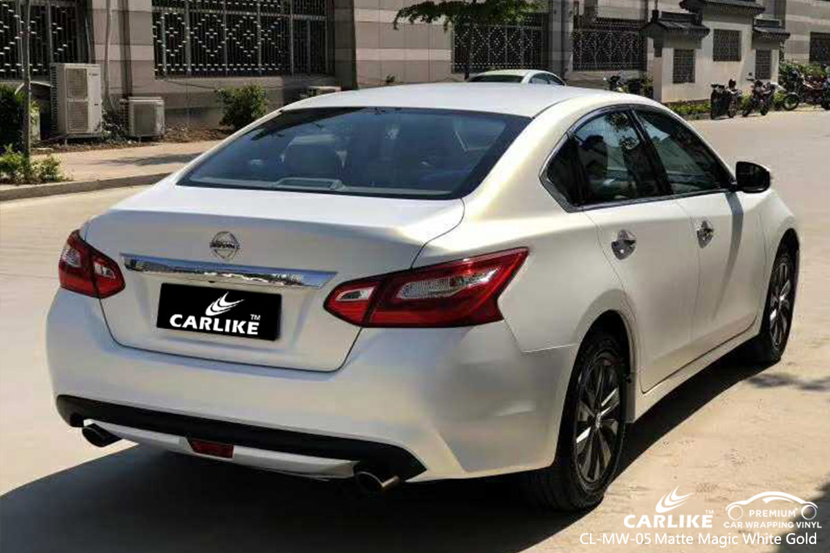 CL-MW-05 matte magic white to gold ppf film for NISSAN Overijssel Netherlands