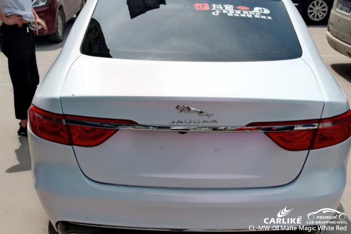 CL-MW-08 matte magic white to red protective vinyl for cars for JAGUAR Terengganu Malaysia