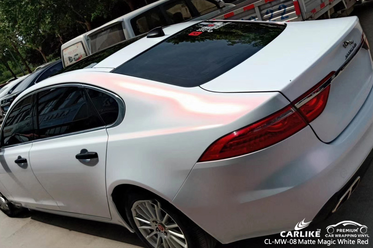 CL-MW-08 matte magic white to red protective vinyl for cars for JAGUAR Terengganu Malaysia