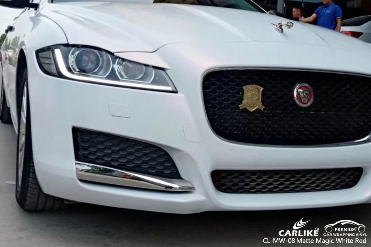 CL-MW-08 matte magic white to red protective vinyl for cars for JAGUAR Terengganu Malaysia