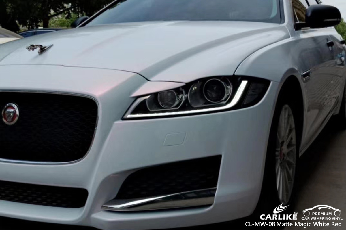 CL-MW-08 matte magic white to red protective vinyl for cars for JAGUAR Terengganu Malaysia