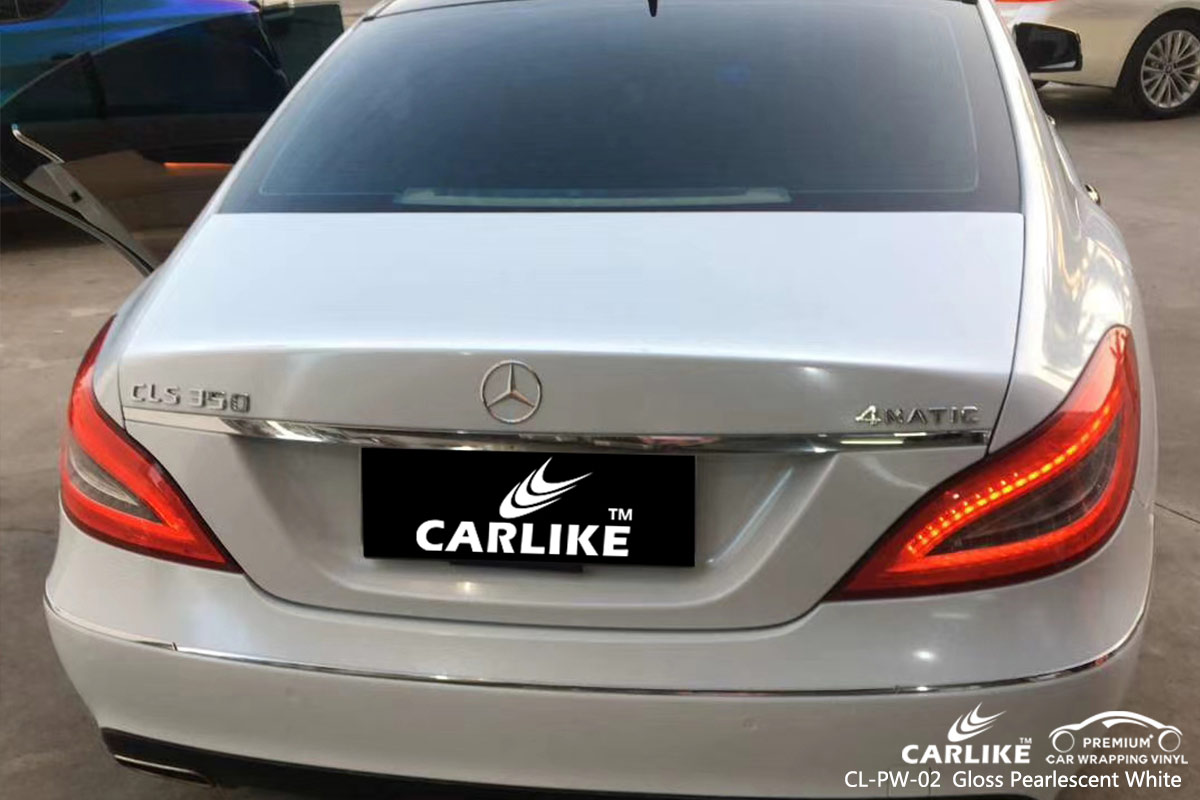 CL-PW-02 gloss pearlescent white vinyl sticker paper for MERCEDES-BENZ Perm Krai Russia