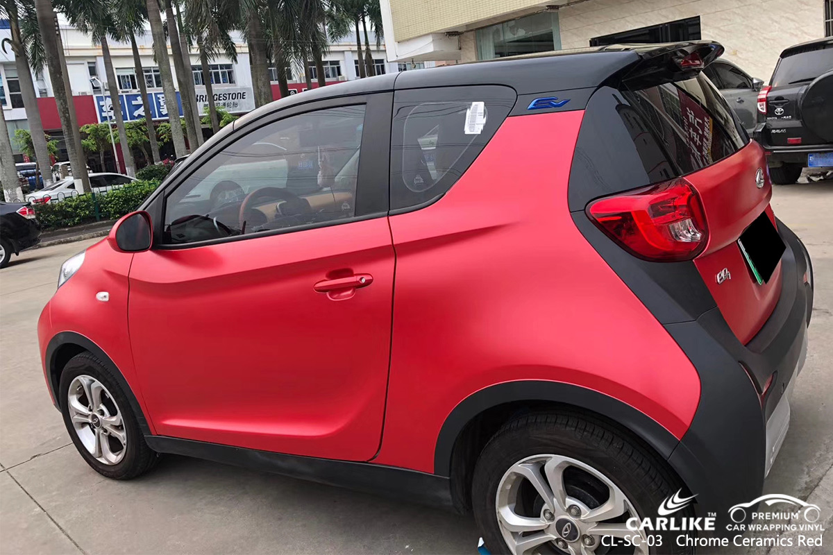 CL-SC-03 chrome ceramics red vinyl wrap gloss for CHERY Selangor Malaysia