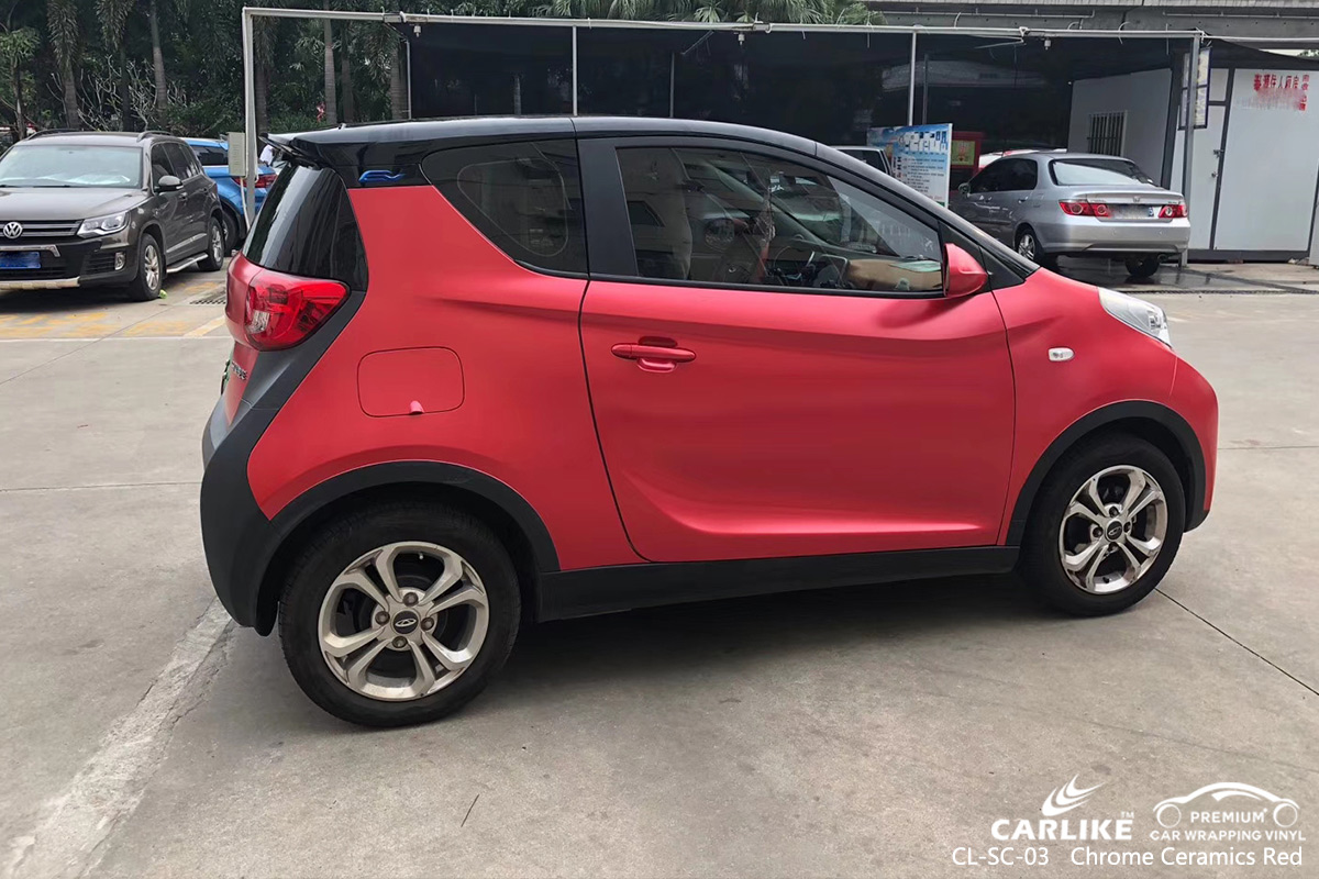 CL-SC-03 chrome ceramics red vinyl wrap gloss for CHERY Selangor Malaysia