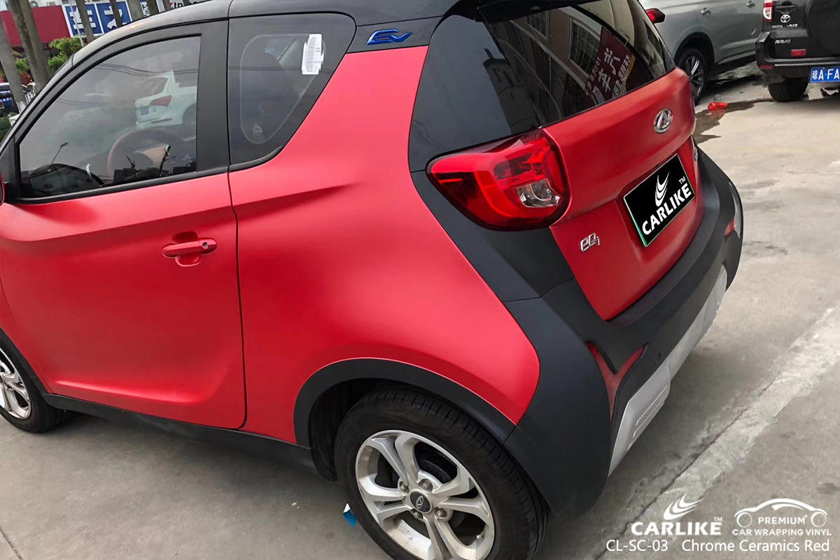 CL-SC-03 chrome ceramics red vinyl wrap gloss for CHERY Selangor Malaysia