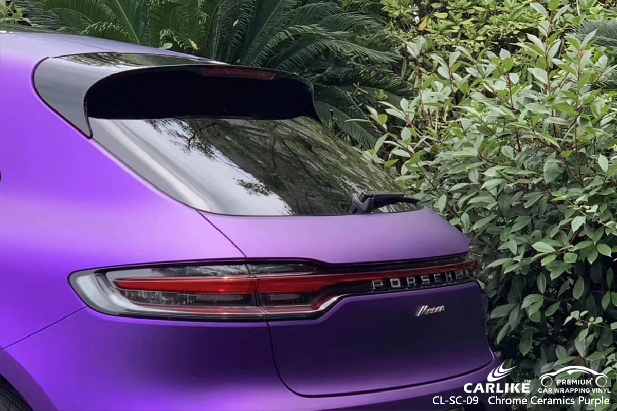 CL-SC-09 chrome ceramics purple vinyl wrap for PORSCHE Rhineland-Palatinate Germany