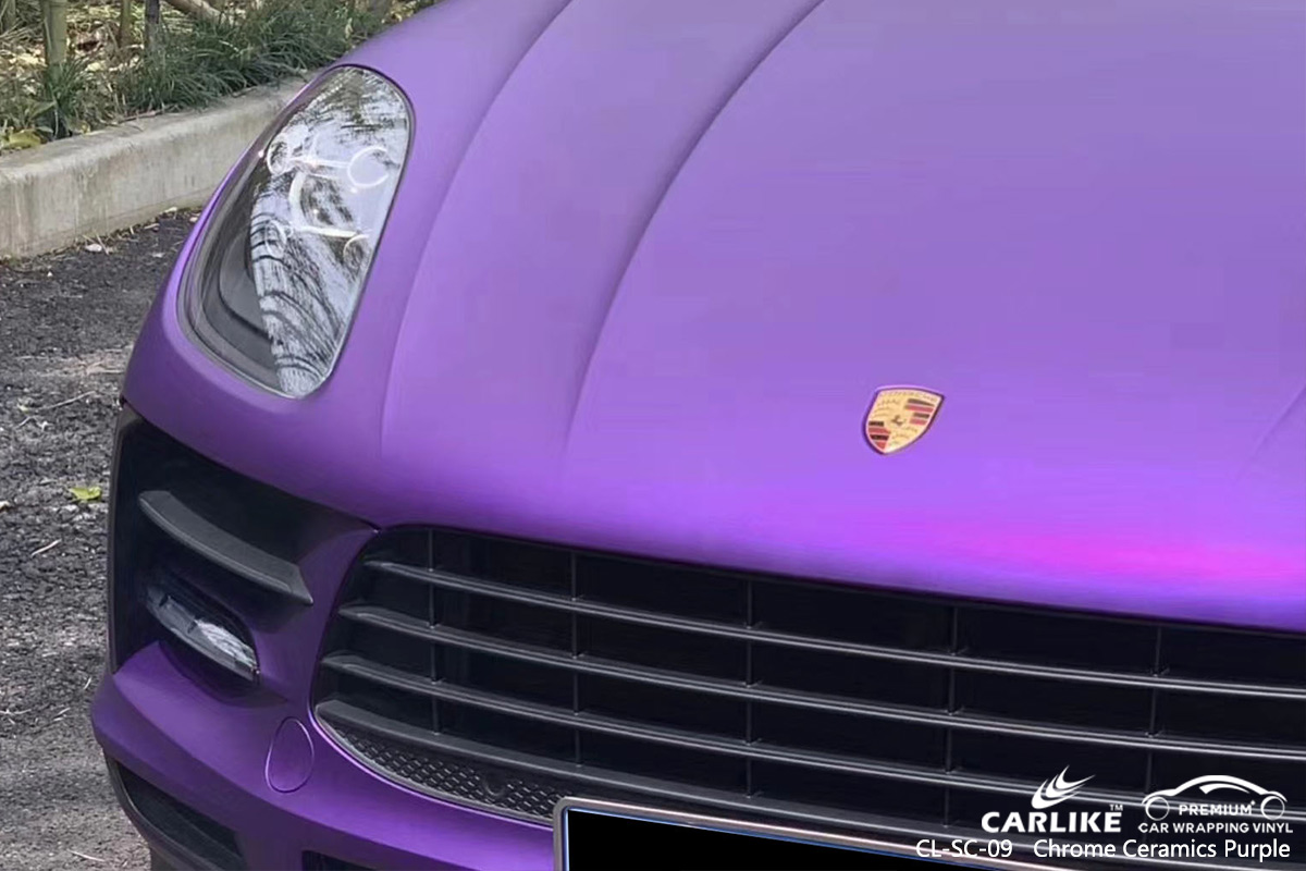 CL-SC-09 chrome ceramics purple vinyl wrap for PORSCHE Rhineland-Palatinate Germany