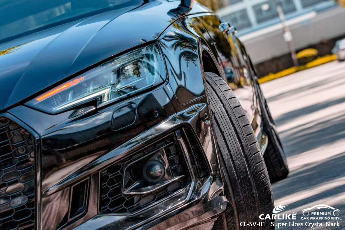 CL-SV-01 super gloss crystal black vinyl films for AUDI Montana United States