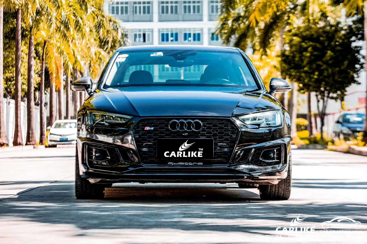 CL-SV-01 super gloss crystal black vinyl films for AUDI Montana United States