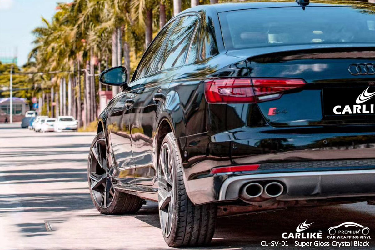 CL-SV-01 super gloss crystal black vinyl films for AUDI Montana United States