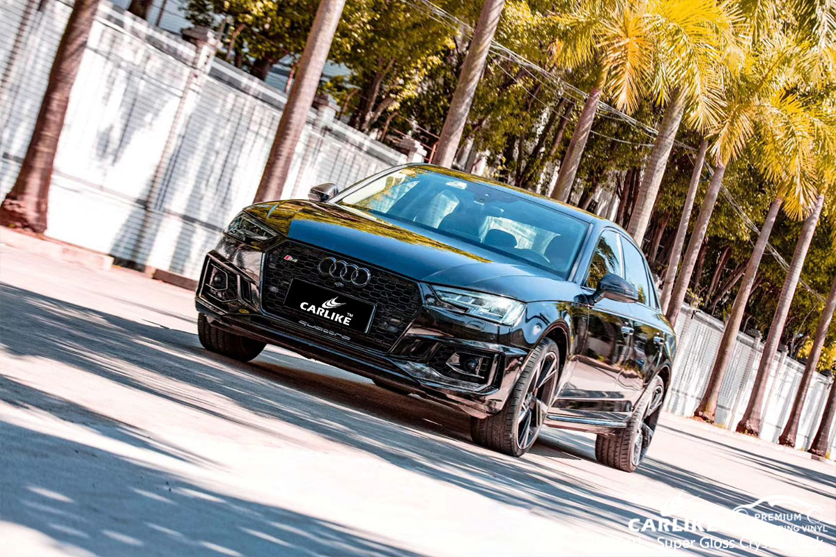 CL-SV-01 super gloss crystal black vinyl films for AUDI Montana United States