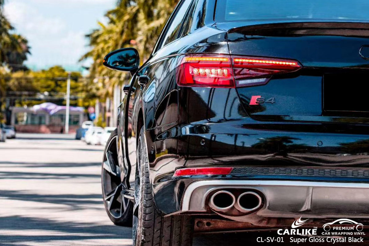 CL-SV-01 super gloss crystal black vinyl films for AUDI Montana United States