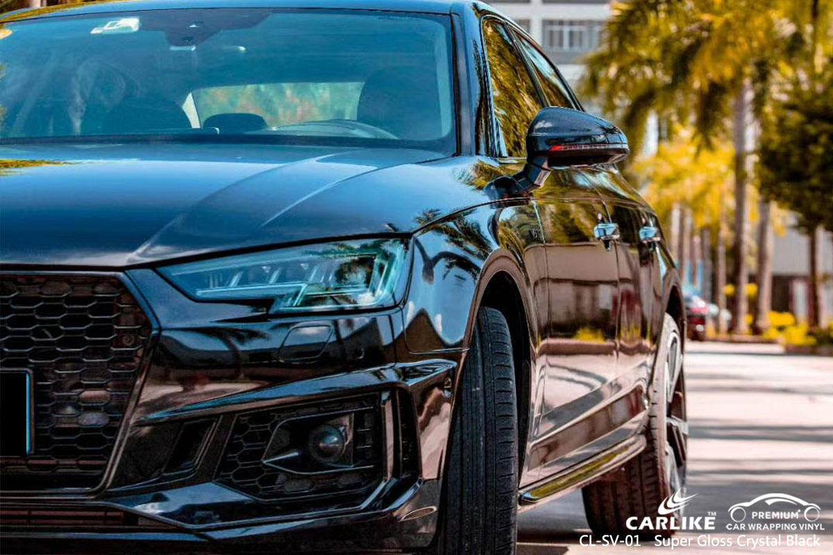 CL-SV-01 super gloss crystal black vinyl films for AUDI Montana United States