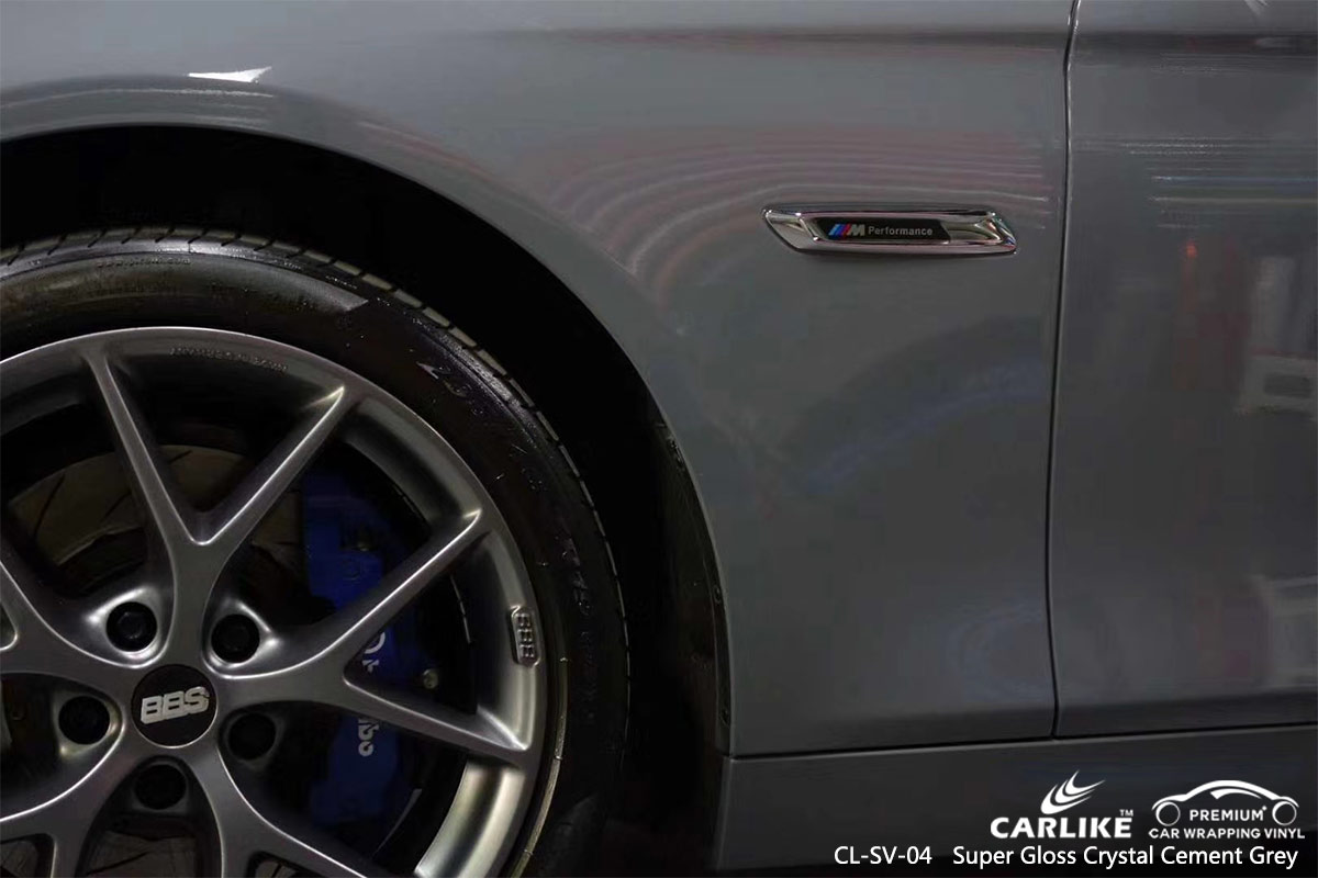 CL-SV-04 super gloss crystal cement grey wrap my car for BMW Minnesota United States