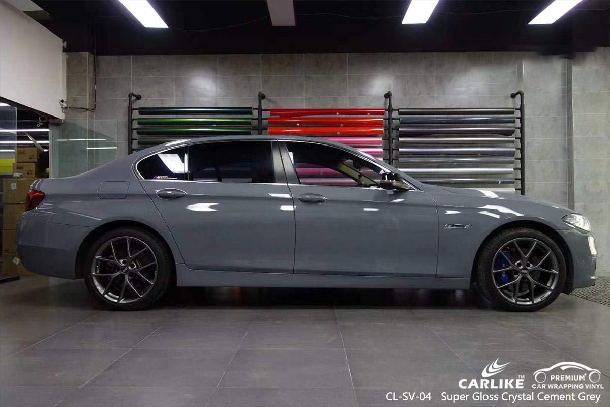 CL-SV-04 super gloss crystal cement grey wrap my car for BMW Minnesota United States