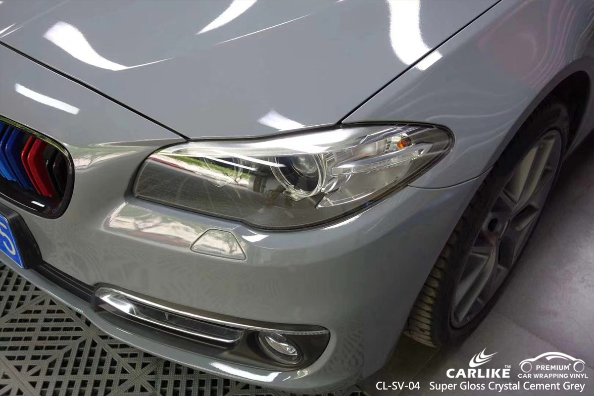 CL-SV-04 super gloss crystal cement grey wrap my car for BMW Minnesota United States