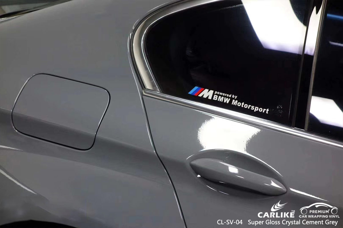 CL-SV-04 super gloss crystal cement grey wrap my car for BMW Minnesota United States