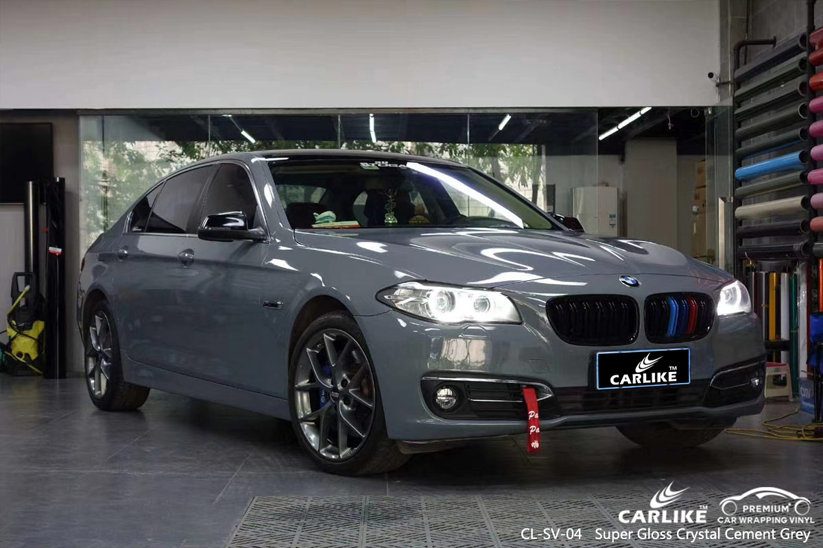 CL-SV-04 super gloss crystal cement grey wrap my car for BMW Minnesota United States