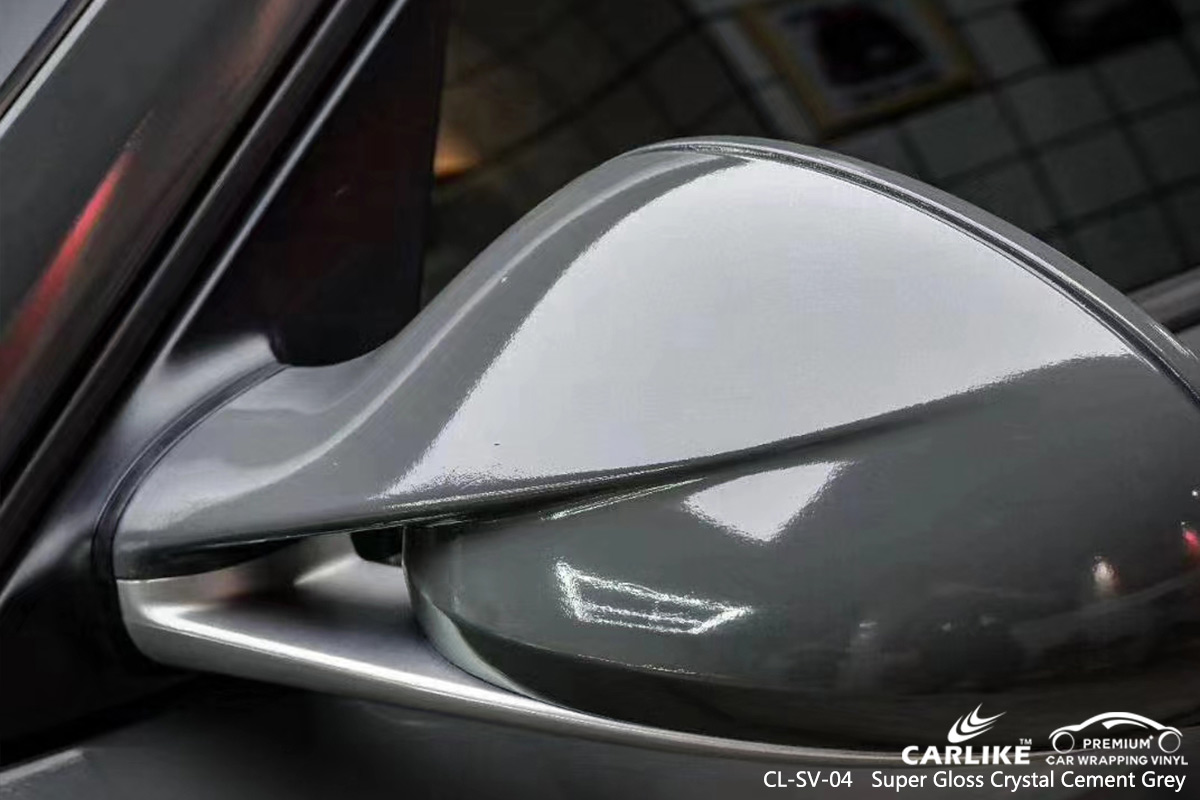 CL-SV-04 super gloss crystal cement grey car wrap vinyl matte for PORSCHE Pays de la Loire France
