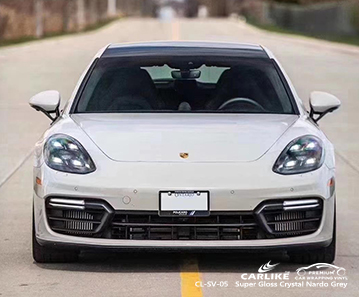 CL-SV-05 فائق اللمعان كريستالي ناردو رمادي فينيل لف سيارتي لبورش بافاريا ألمانيا