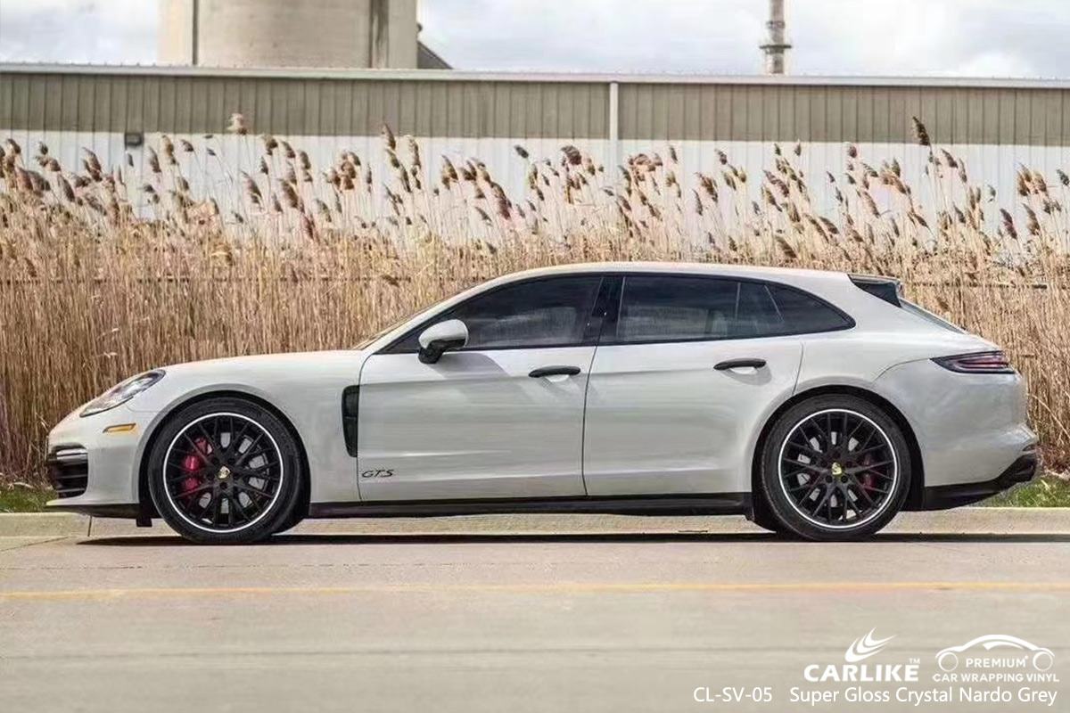 CL-SV-05 super gloss crystal nardo grey vinyl wrap my car for PORSCHE Bavaria Germany