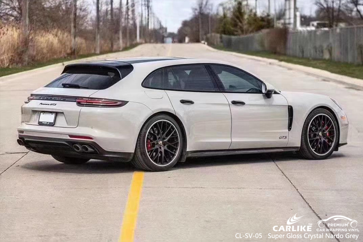 CL-SV-05 super gloss crystal nardo grey vinyl wrap my car for PORSCHE Bavaria Germany