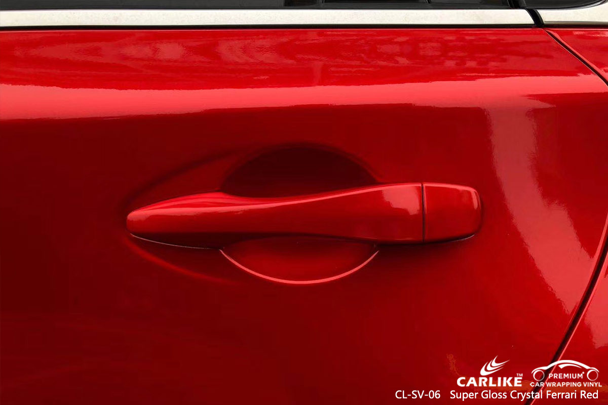 CL-SV-06 super gloss crystal ferrari red vinyl sticker paper for NISSAN Arizona United States