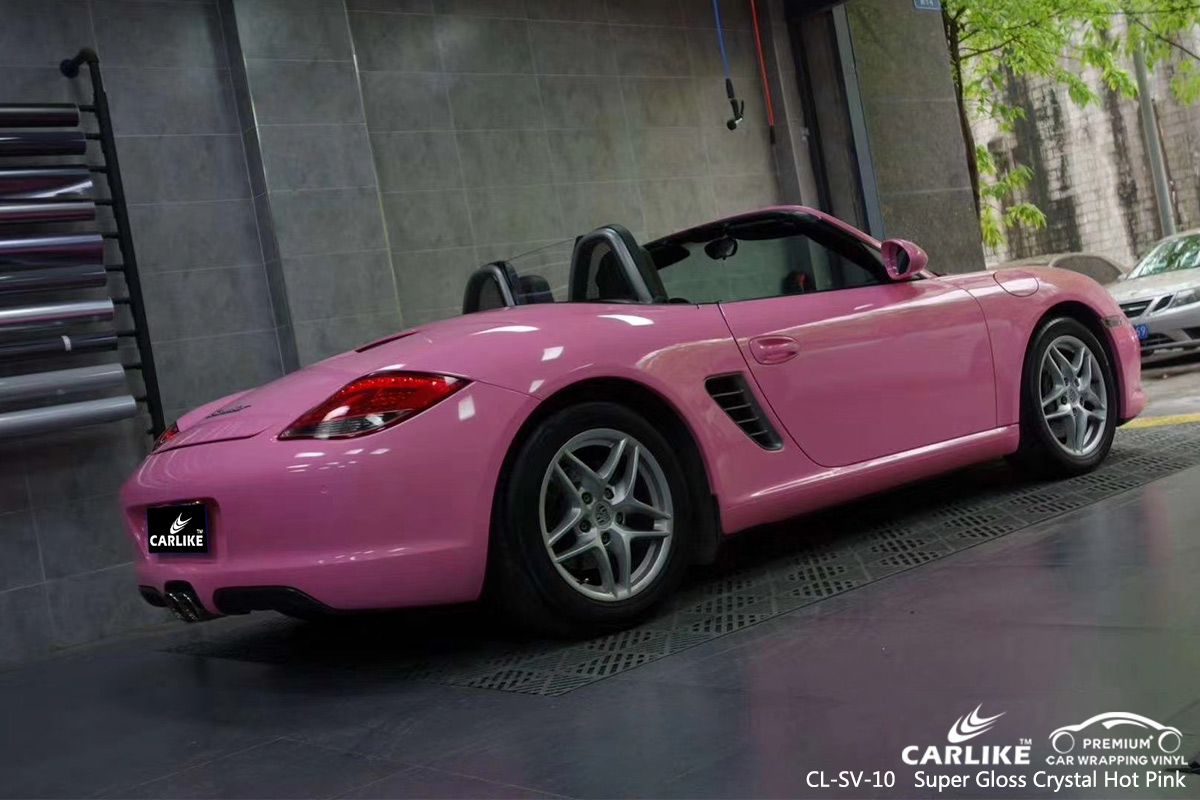 CL-SV-10 super gloss crystal hot pink vinyl material suppliers for PORSCHE Sarawak Malaysia