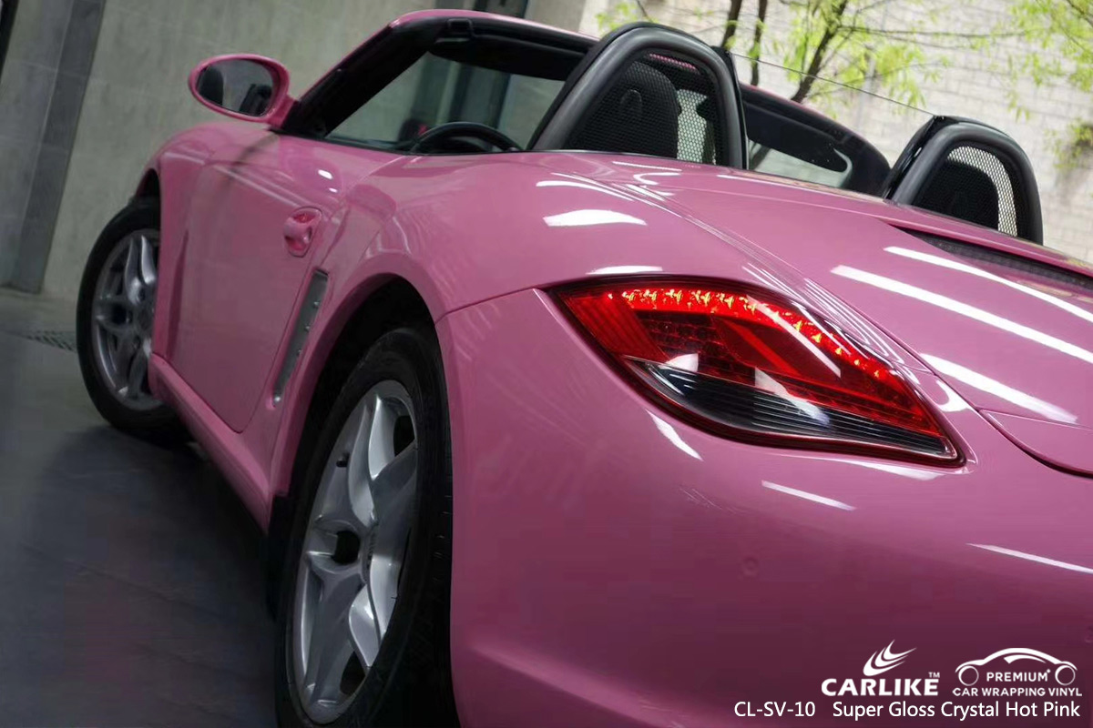 CL-SV-10 super gloss crystal hot pink vinyl material suppliers for PORSCHE Sarawak Malaysia