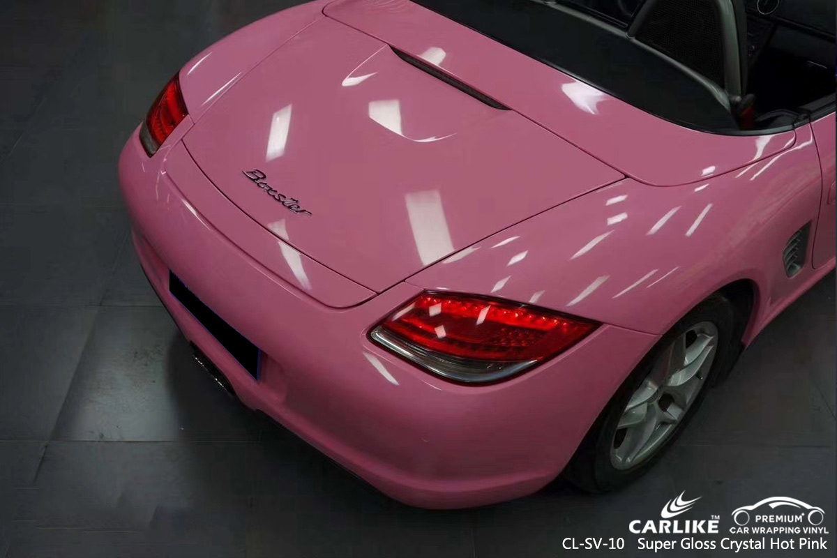 CL-SV-10 super gloss crystal hot pink vinyl material suppliers for PORSCHE Sarawak Malaysia