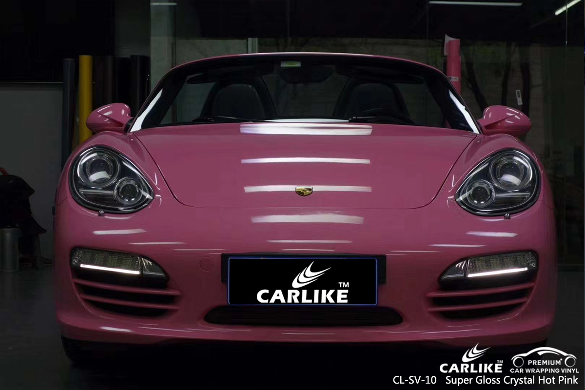 CL-SV-10 super gloss crystal hot pink vinyl material suppliers for PORSCHE Sarawak Malaysia