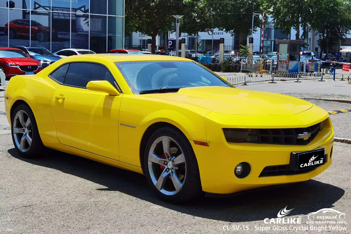 CL-SV-15 super gloss crystal bright yellow wrap vinyl for CHEVROLET Kilis Turkey