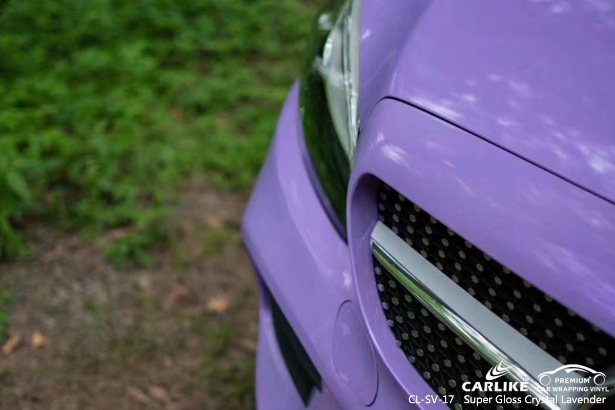 CL-SV-17 super gloss crystal lavender vinyl matte car wrap for MERCEDES-BENZ Topeka United States