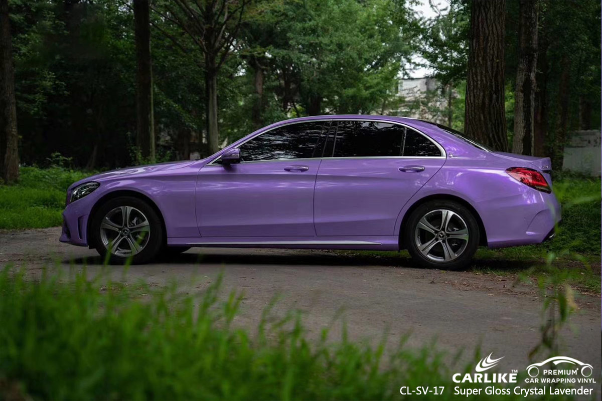CL-SV-17 super gloss crystal lavender vinyl matte car wrap for MERCEDES-BENZ Topeka United States