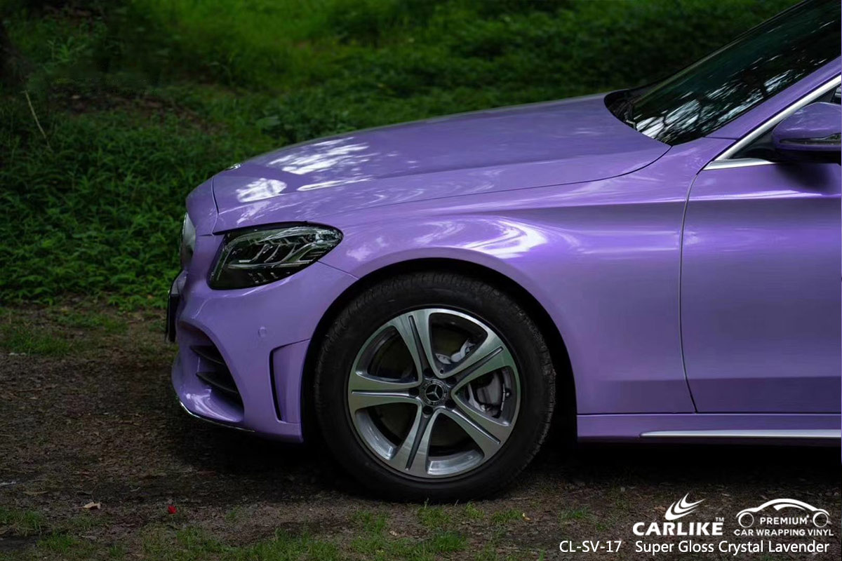 CL-SV-17 super gloss crystal lavender vinyl matte car wrap for MERCEDES-BENZ Topeka United States