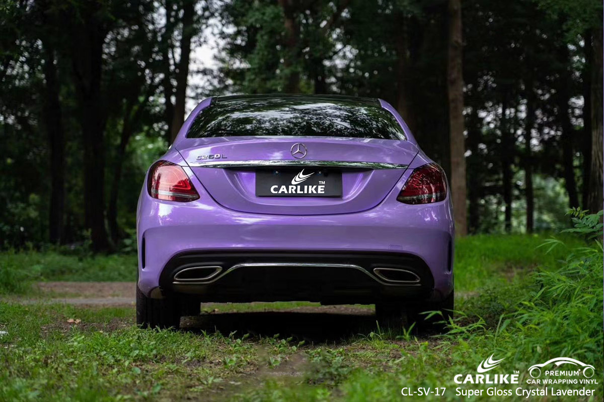 CL-SV-17 super gloss crystal lavender vinyl matte car wrap for MERCEDES-BENZ Topeka United States
