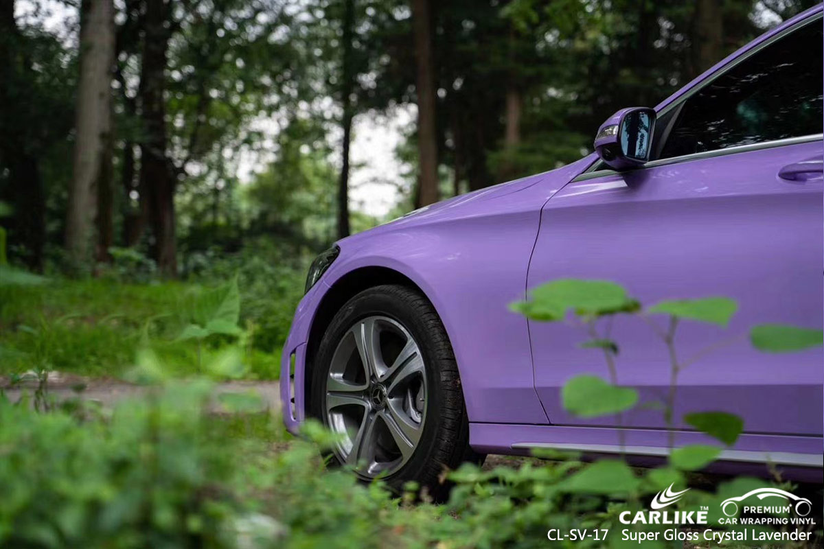 CL-SV-17 super gloss crystal lavender vinyl matte car wrap for MERCEDES-BENZ Topeka United States