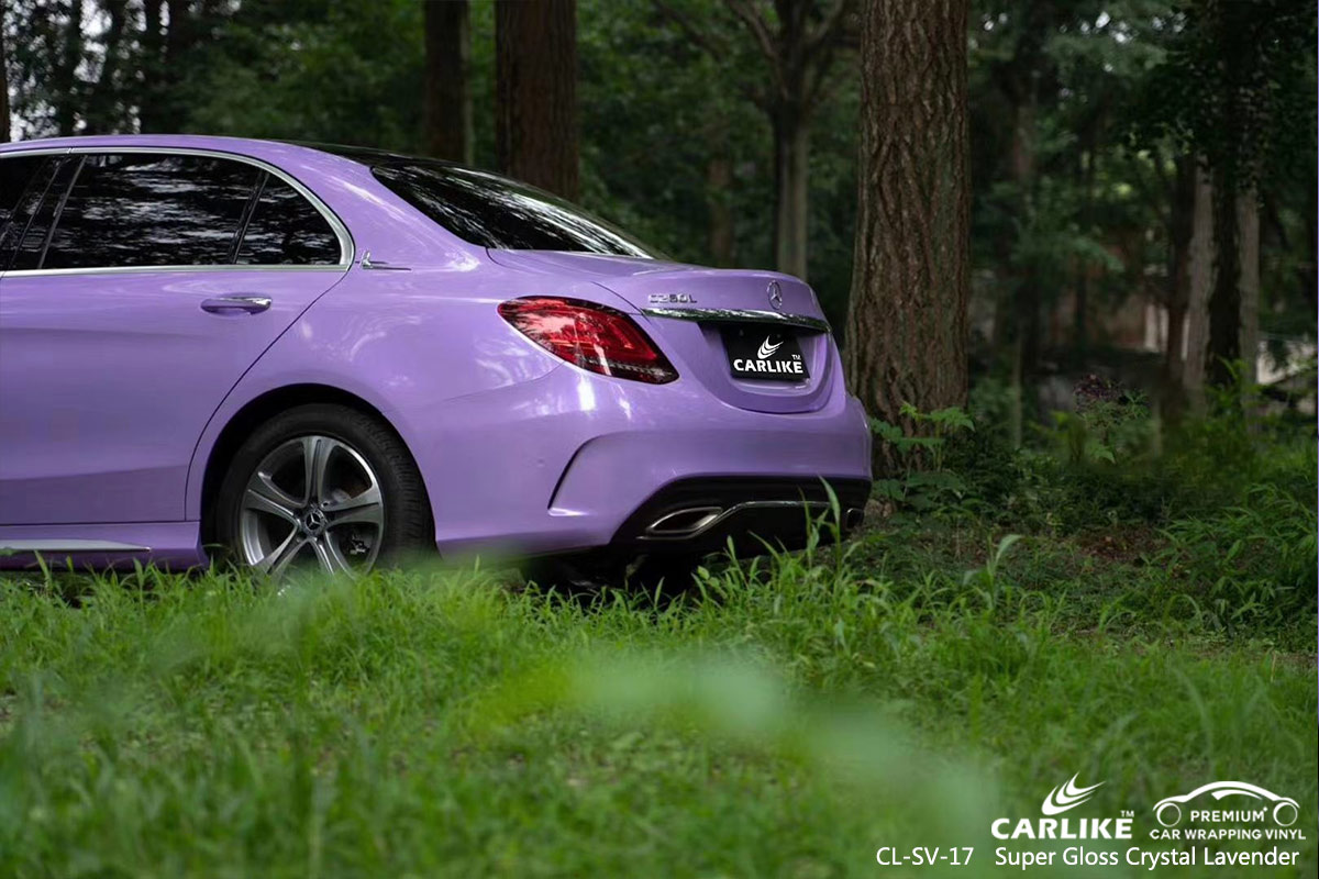 CL-SV-17 super gloss crystal lavender vinyl matte car wrap for MERCEDES-BENZ Topeka United States