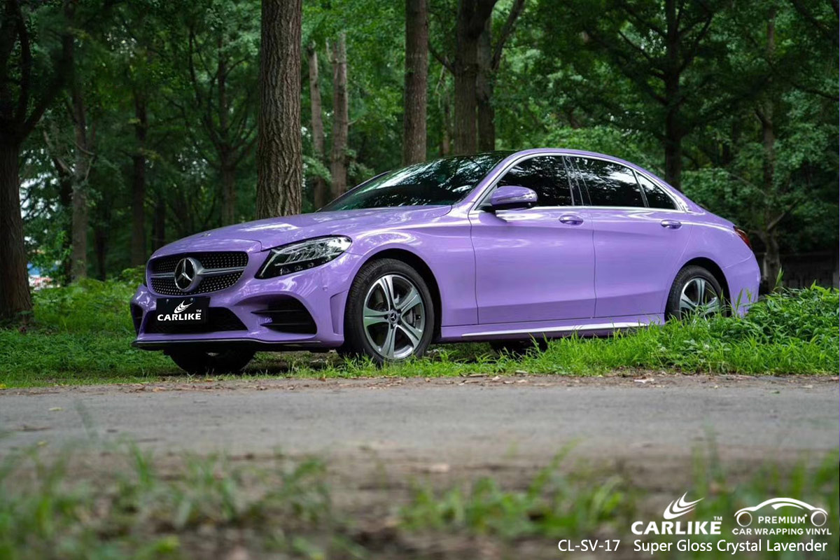 CL-SV-17 super gloss crystal lavender vinyl matte car wrap for MERCEDES-BENZ Topeka United States