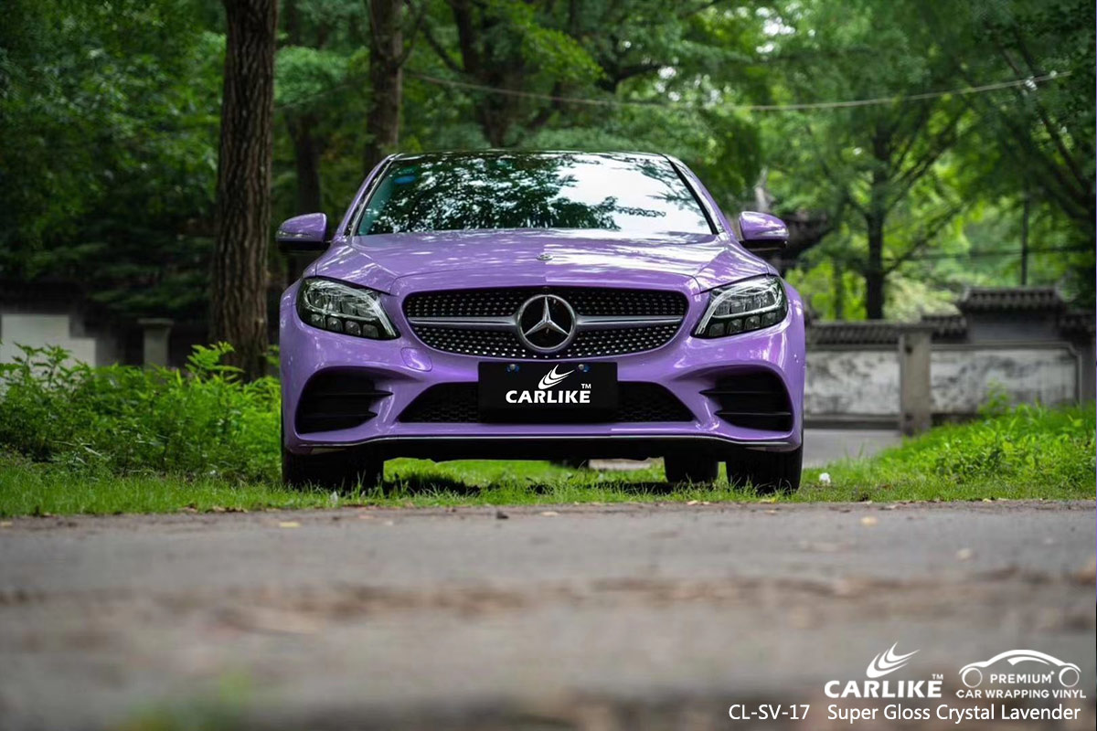 CL-SV-17 super gloss crystal lavender vinyl matte car wrap for MERCEDES-BENZ Topeka United States