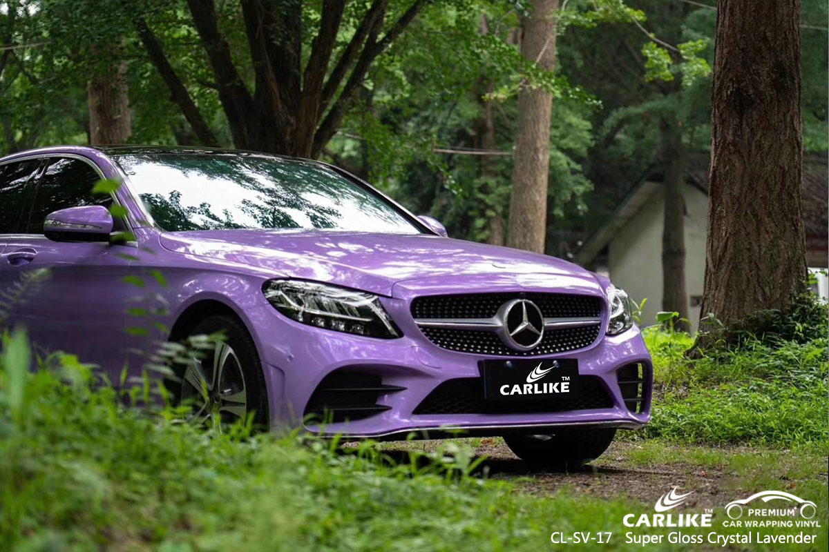 CL-SV-17 super gloss crystal lavender vinyl matte car wrap for MERCEDES-BENZ Topeka United States