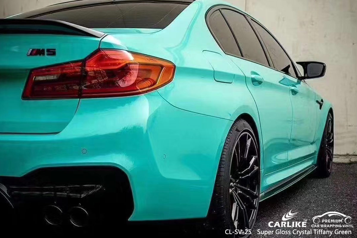 CL-SV-25 super gloss crystal tiffany green automobile vinyl wrapping for BMW Kentucky United States