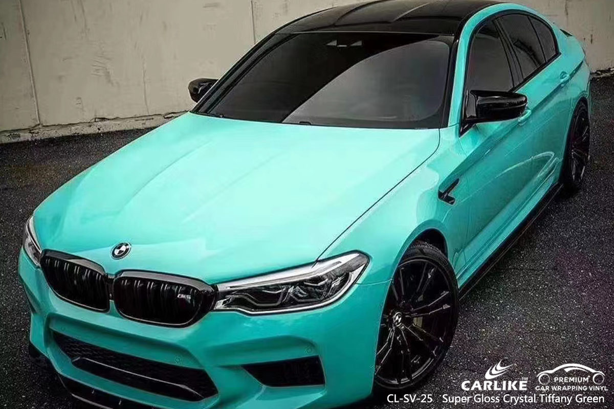 CL-SV-25 super gloss crystal tiffany green automobile vinyl wrapping for BMW Kentucky United States