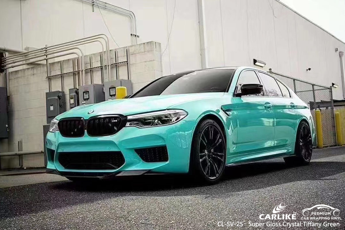 CL-SV-25 super gloss crystal tiffany green automobile vinyl wrapping for BMW Kentucky United States