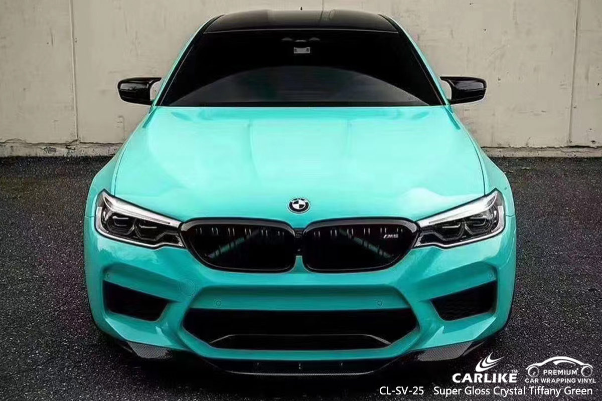 CL-SV-25 super gloss crystal tiffany green automobile vinyl wrapping for BMW Kentucky United States