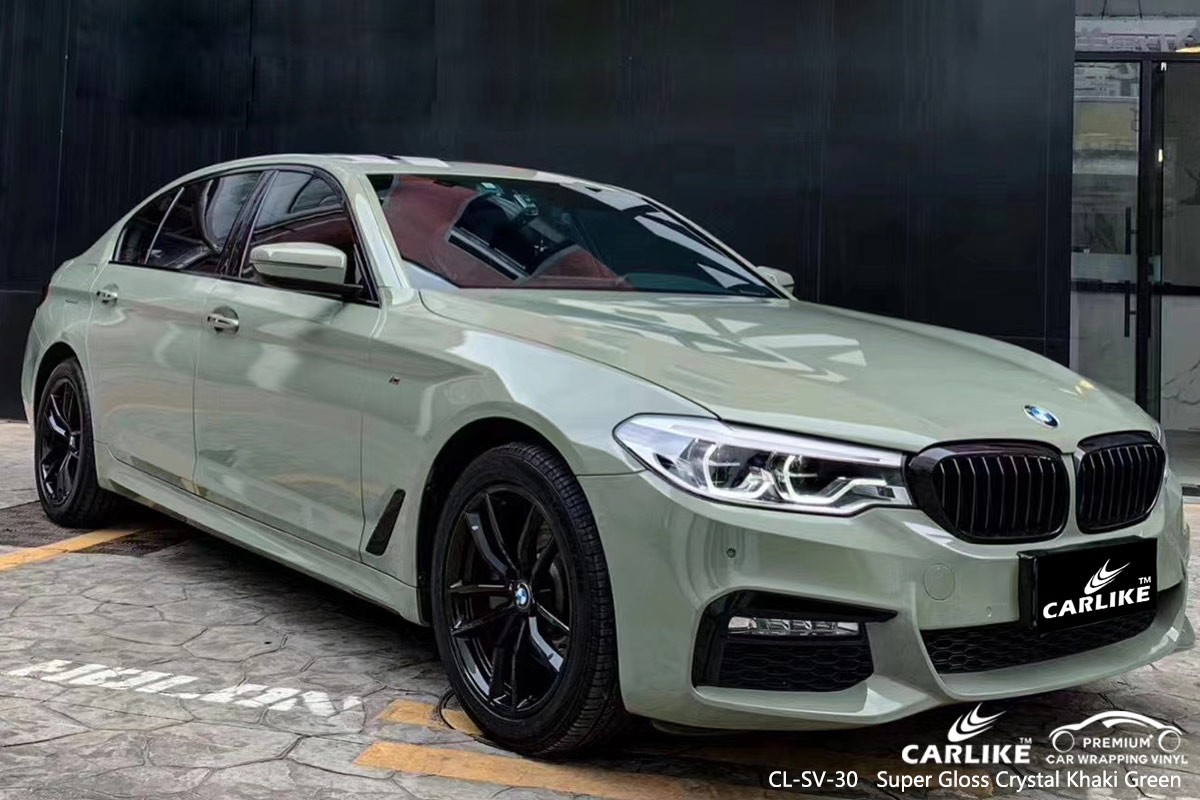 CL-SV-30 super gloss crystal khaki green car wrapping for BMW Louisiana United States