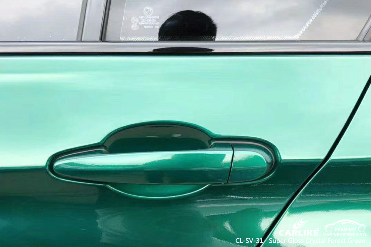 CL-SV-31 super gloss crystal forest green vinyl wrapping for BMW St Paul United States
