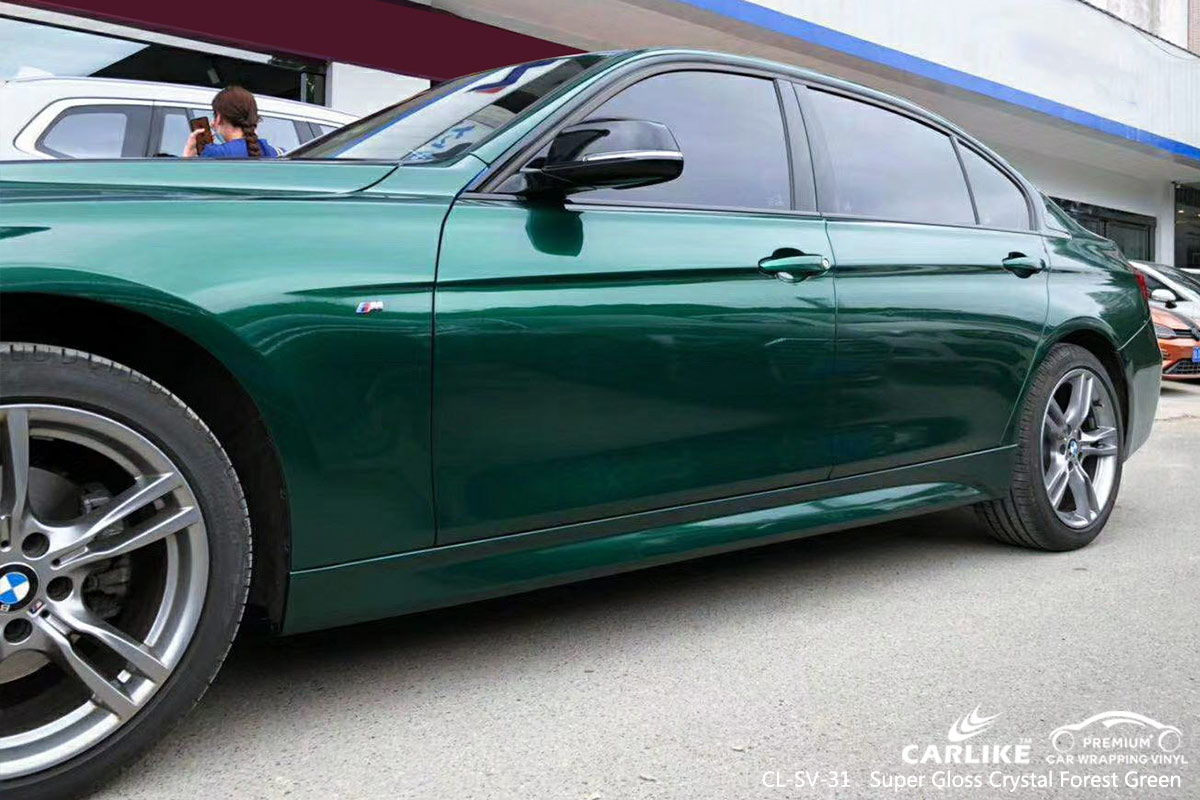 CL-SV-31 super gloss crystal forest green vinyl wrapping for BMW St Paul United States