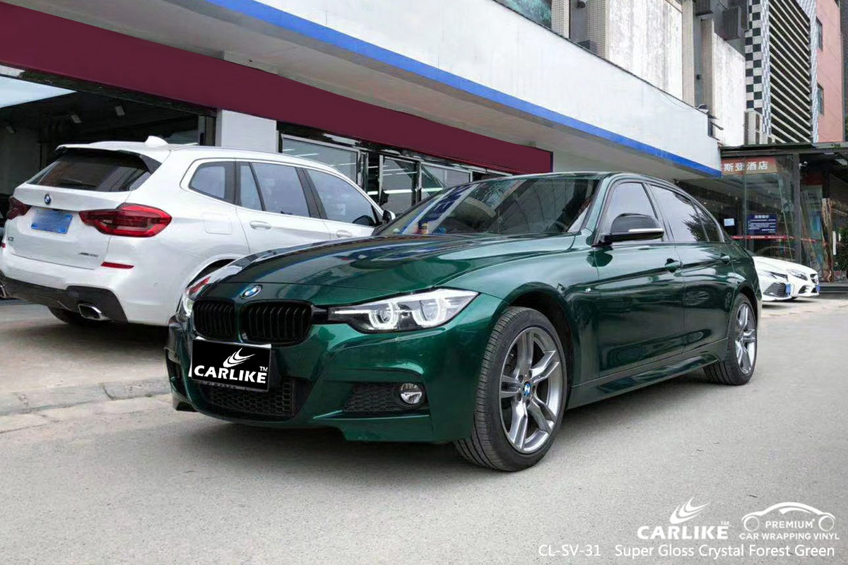 CL-SV-31 super gloss crystal forest green vinyl wrapping for BMW St Paul United States