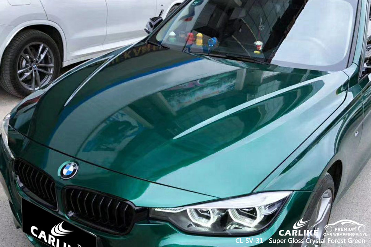 CL-SV-31 super gloss crystal forest green vinyl wrapping for BMW St Paul United States